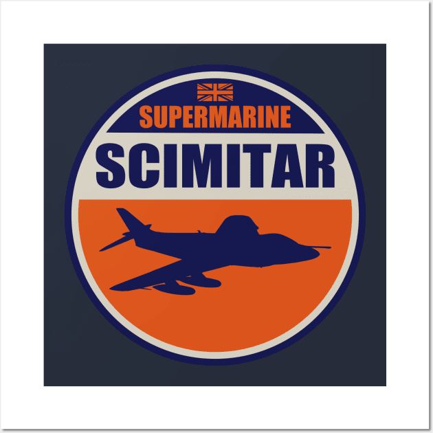 Supermarine Scimitar Wall Art by Tailgunnerstudios